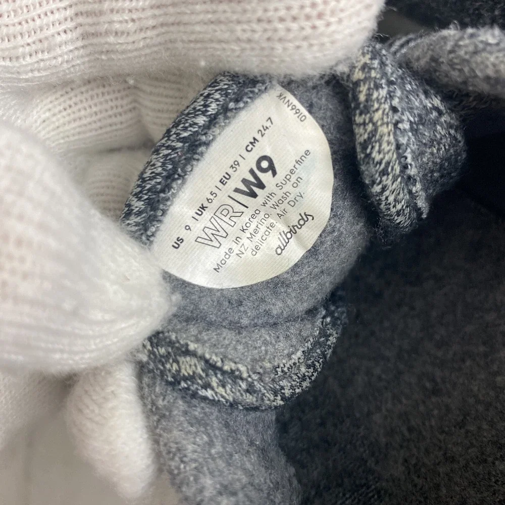Allbirds Wool Runners Gray Women's Lace Comfort Shoes Sneakers‎ Size W9